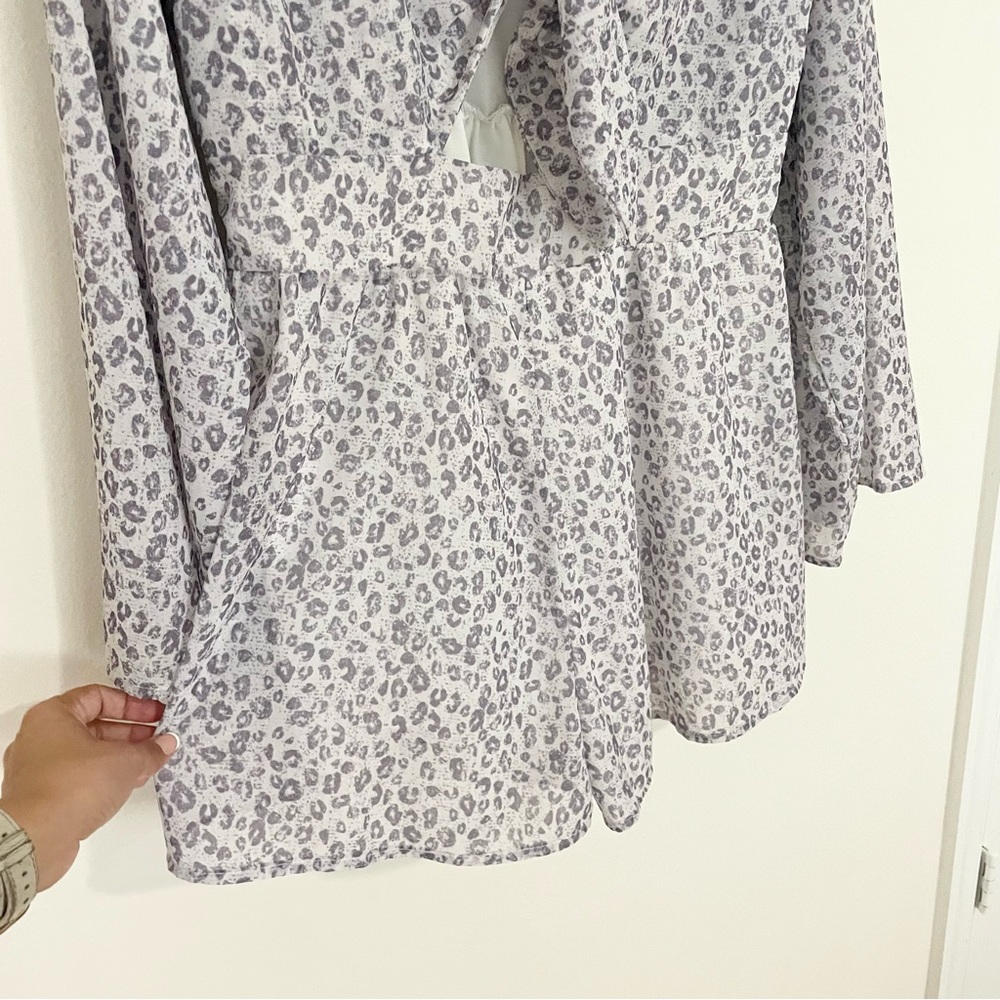 ALTAR’D STATE Purple Leopard Print Keyhole Romper - Picture 5 of 7